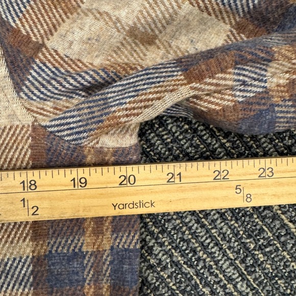Faherty Legend Sweater Shirt Button Down Shirt - Brown and Blue Plaid - Picture 5 of 9
